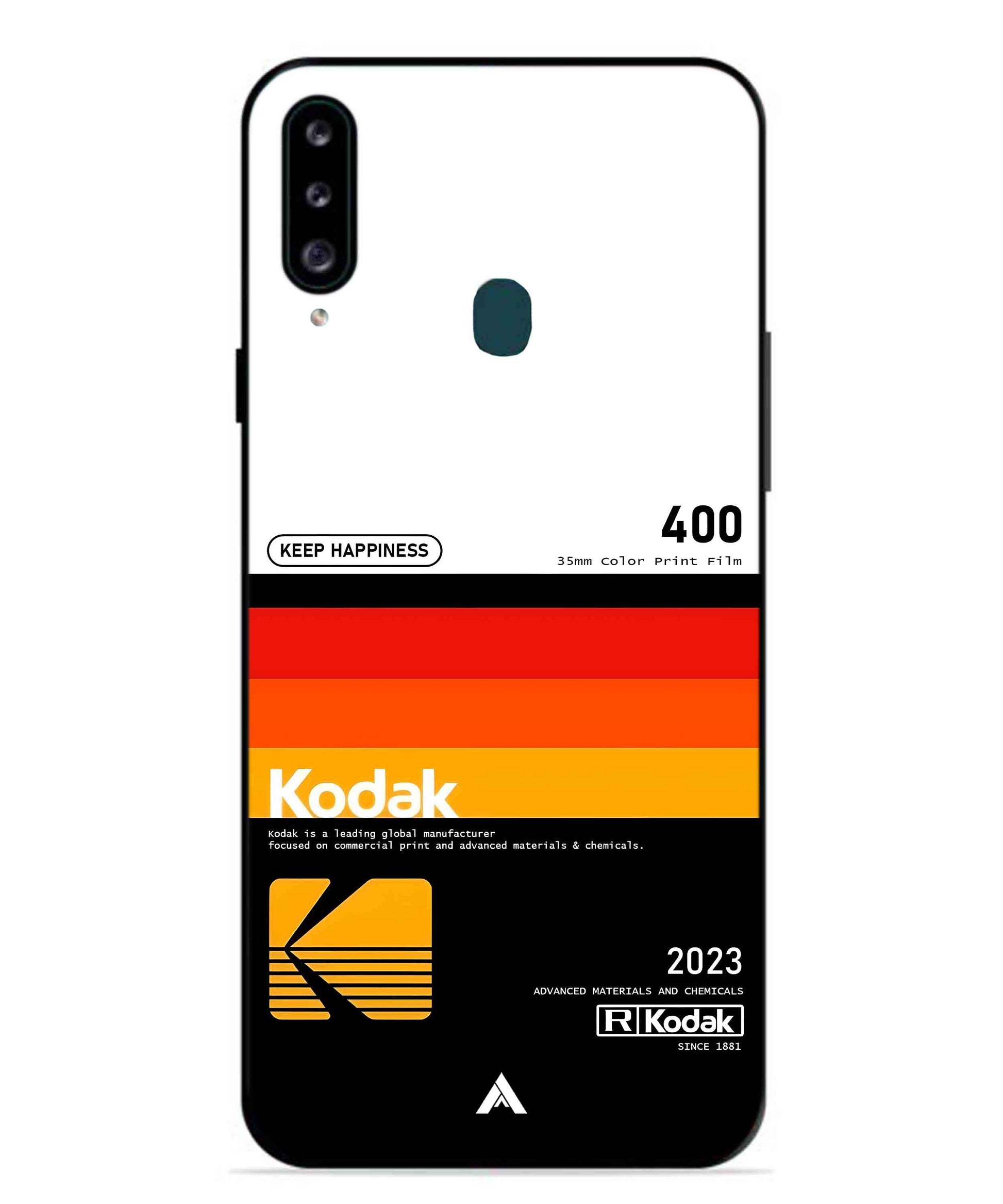 Kodak 400 Aesthetic Metal Back Cover Phone Case for Samsung Galaxy M30