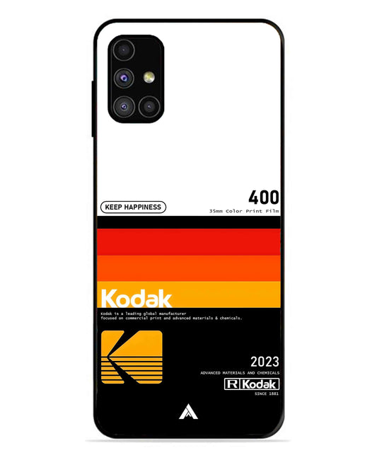 Kodak 400 Aesthetic Metal Back Cover Phone Case for Samsung Galaxy M31s