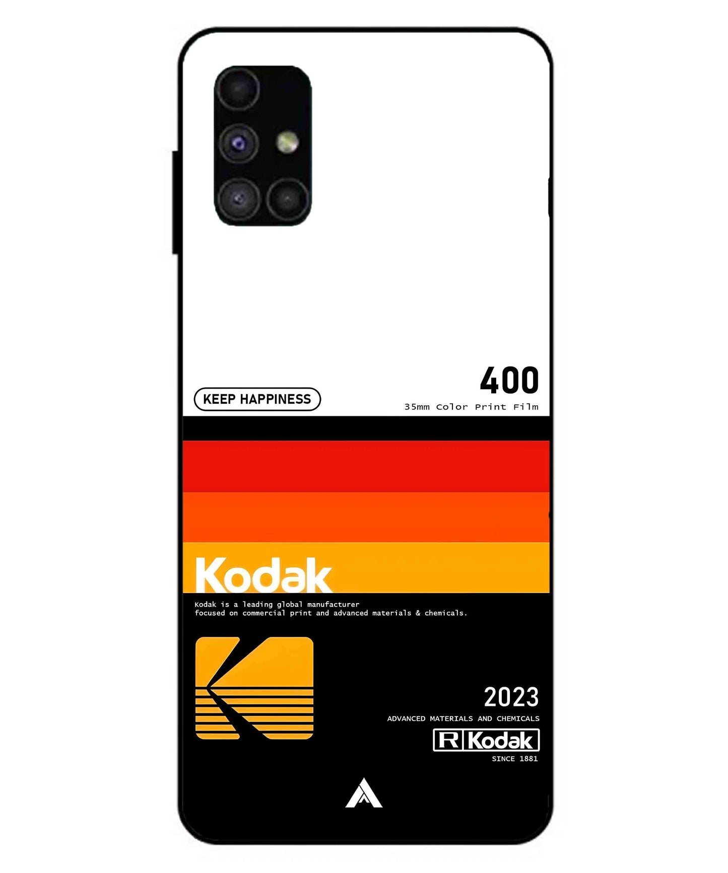 Kodak 400 Aesthetic Metal Back Cover Phone Case for Samsung Galaxy M51