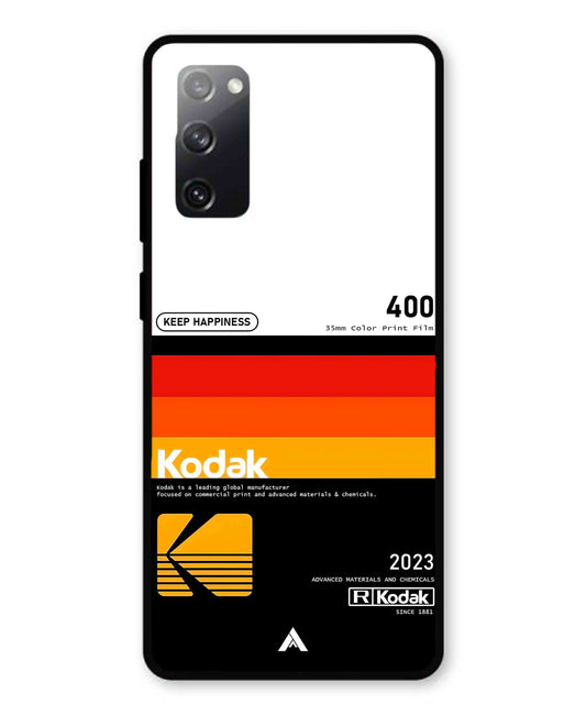 Kodak 400 Aesthetic Metal Back Cover Phone Case for Samsung Galaxy S20