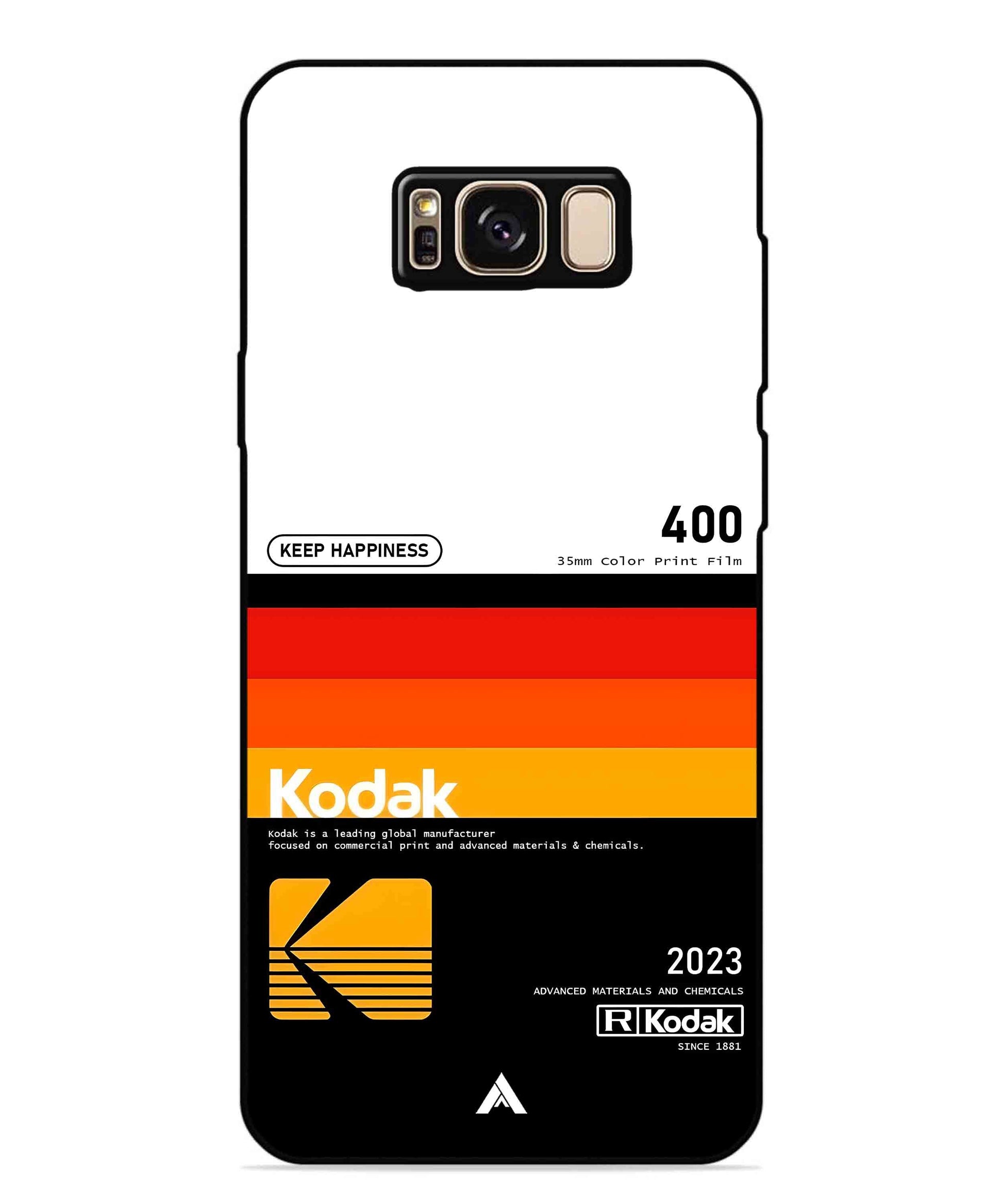 Kodak 400 Aesthetic Metal Back Cover Phone Case for Samsung Galaxy S8 Plus