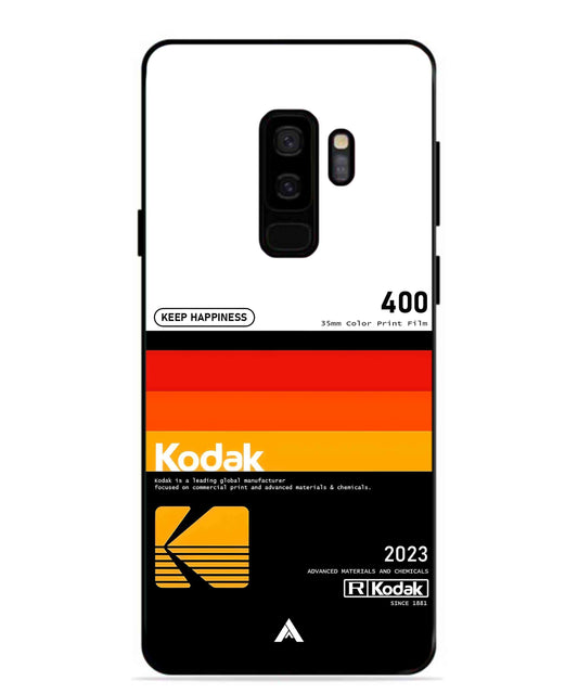 Kodak 400 Aesthetic Metal Back Cover Phone Case for Samsung Galaxy S9 Plus