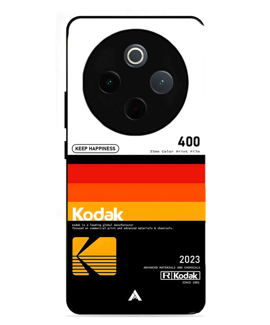 Kodak 400 Aesthetic Metal Back Cover Phone Case for Vivo T4
