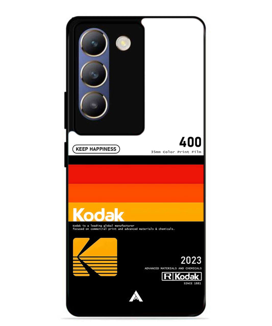 Kodak 400 Aesthetic Metal Back Cover Phone Case for Vivo Y200e