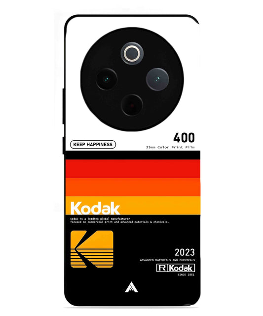 Kodak 400 Aesthetic Metal Back Cover Phone Case for Vivo Y300 Pro