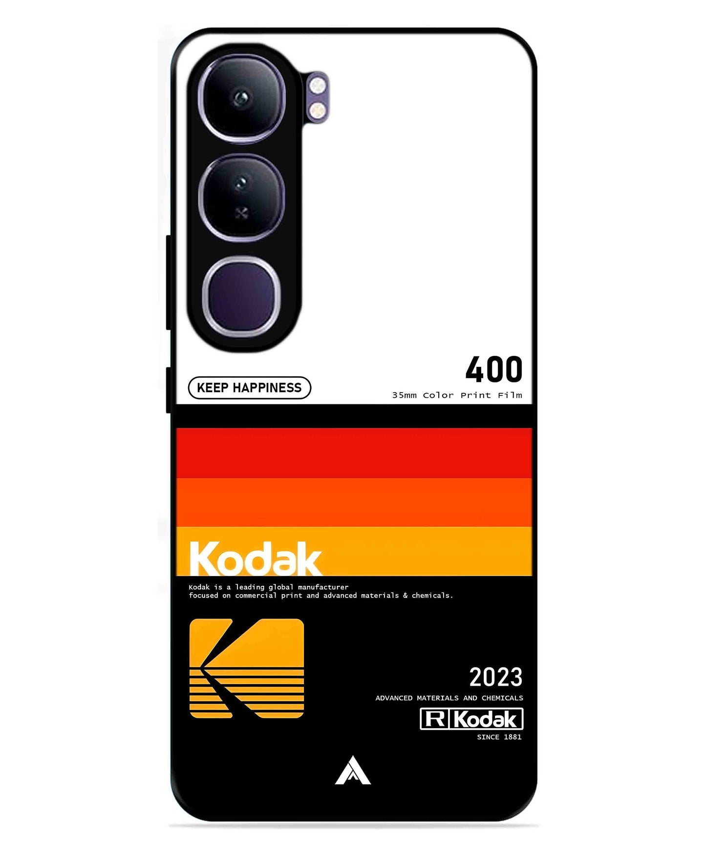 Kodak 400 Aesthetic Metal Back Cover Phone Case for Vivo Y300