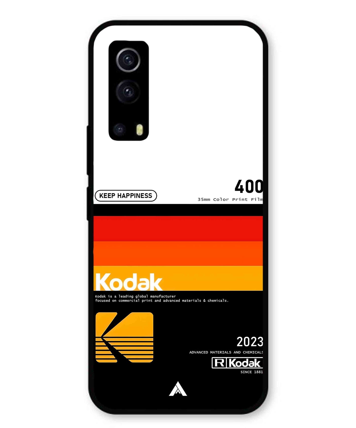 Kodak 400 Aesthetic Metal Back Cover Phone Case for Vivo Y53s