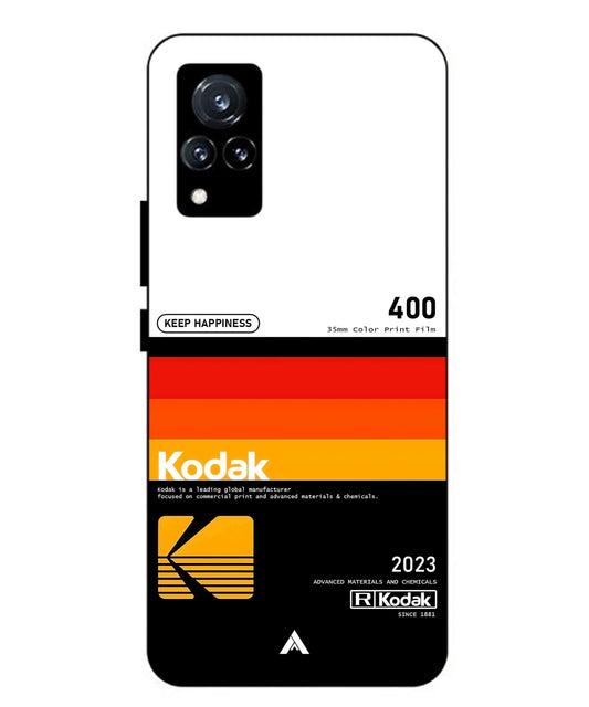 Kodak 400 Aesthetic Metal Back Cover Phone Case for Vivo v21