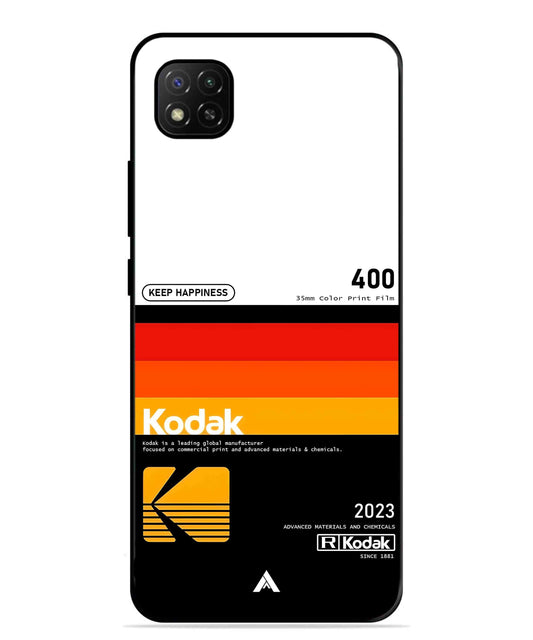 Kodak 400 Aesthetic Metal Back Cover Phone Case for Xiaomi Redmi 9C