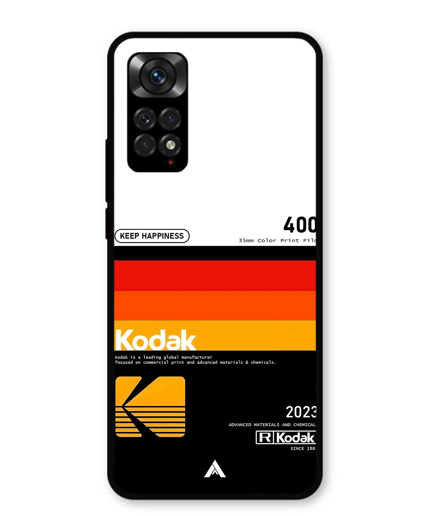 Kodak 400 Aesthetic Metal Back Cover Phone Case for Xiaomi Redmi Note 11s