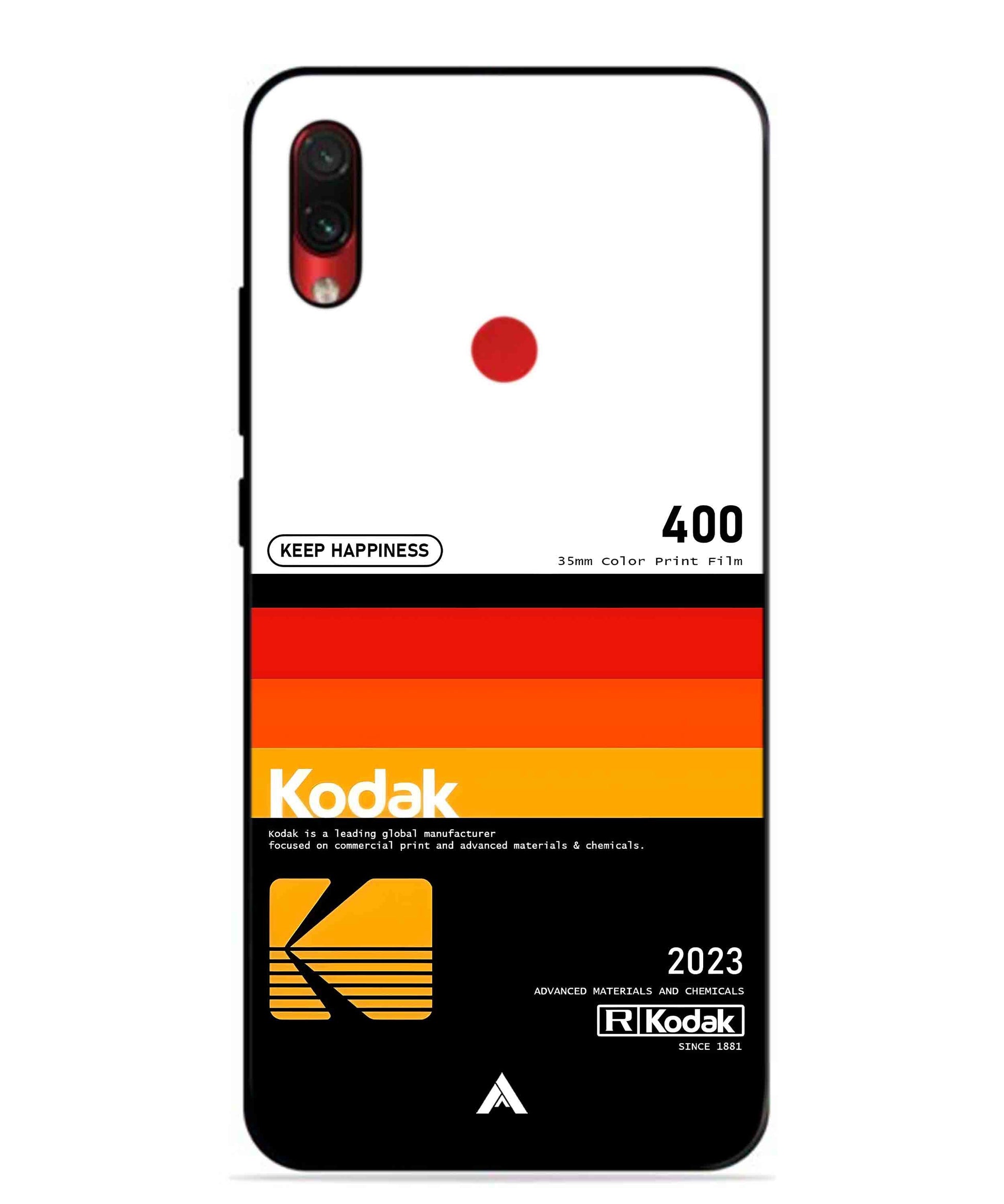 Kodak 400 Aesthetic Metal Back Cover Phone Case for Xiaomi Redmi Note 7