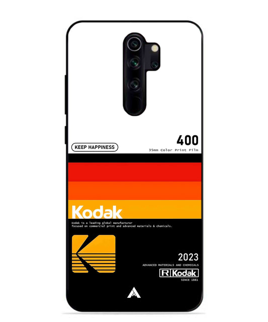 Kodak 400 Aesthetic Metal Back Cover Phone Case for Xiaomi Redmi Note 8 Pro