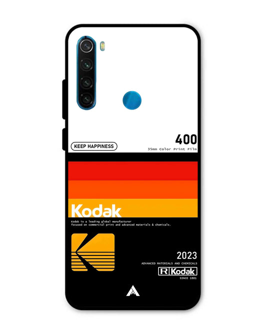 Kodak 400 Aesthetic Metal Back Cover Phone Case for Xiaomi Redmi Note 8