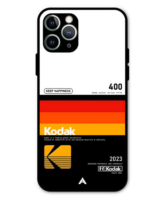 Kodak 400 Aesthetic Metal Back Cover Phone Case for iPhone 11 Pro Max