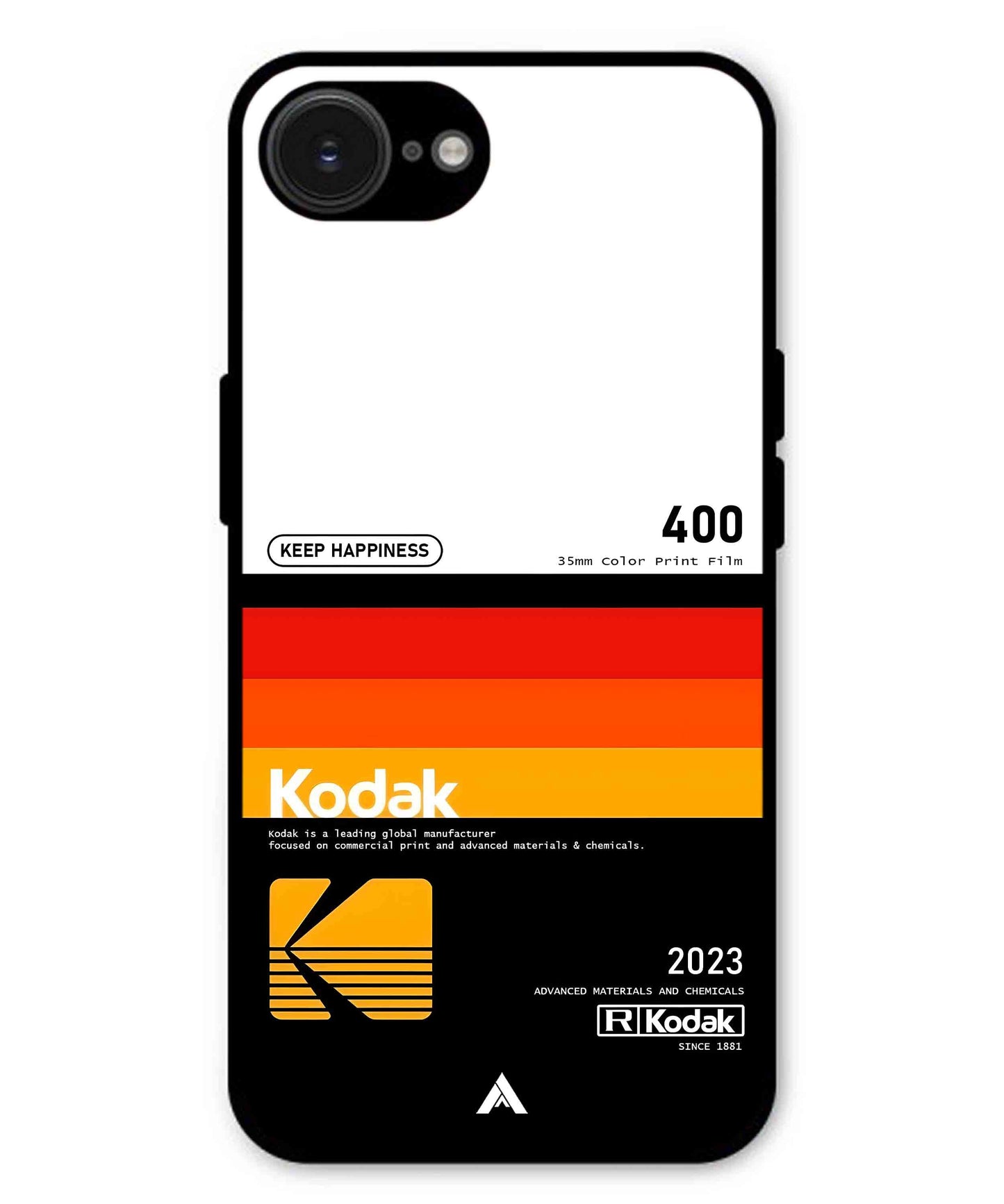 Kodak 400 Aesthetic Metal Back Cover Phone Case for iPhone 16e