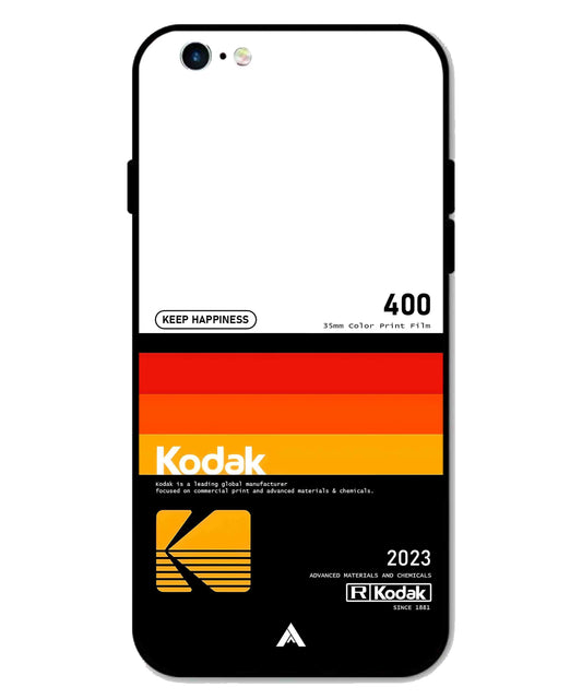Kodak 400 Aesthetic Metal Back Cover Phone Case for iPhone 6