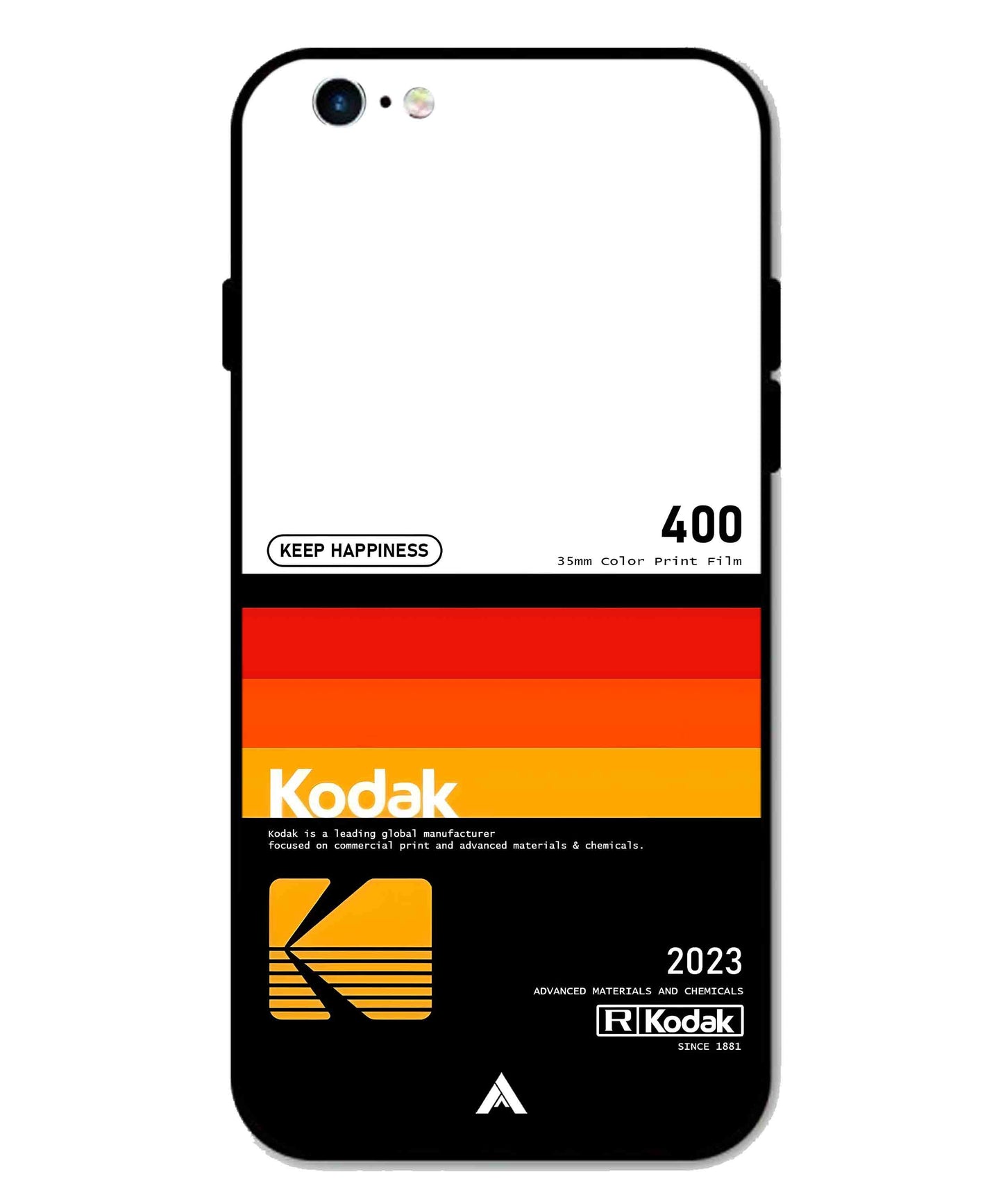 Kodak 400 Aesthetic Metal Back Cover Phone Case for iPhone 6 Plus