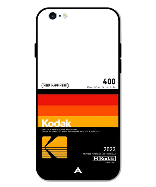 Kodak 400 Aesthetic Metal Back Cover Phone Case for iPhone 6 Plus