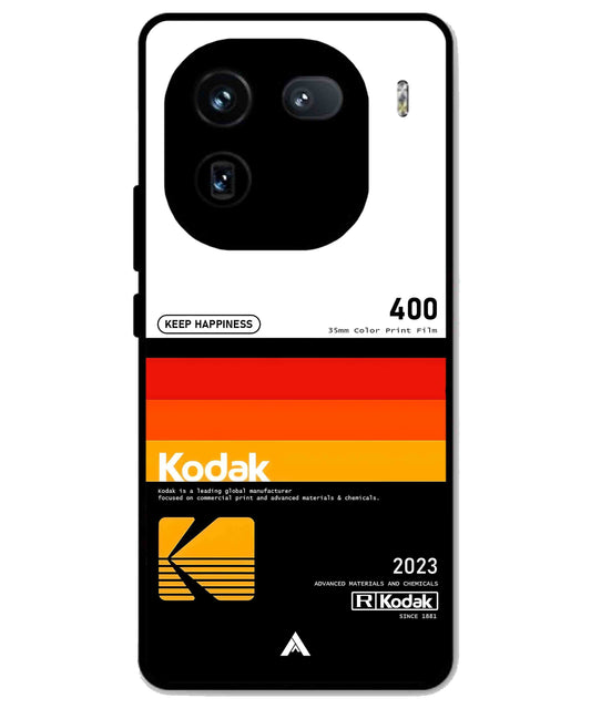 Kodak 400 Aesthetic Metal Back Cover Phone Case for iQOO 12