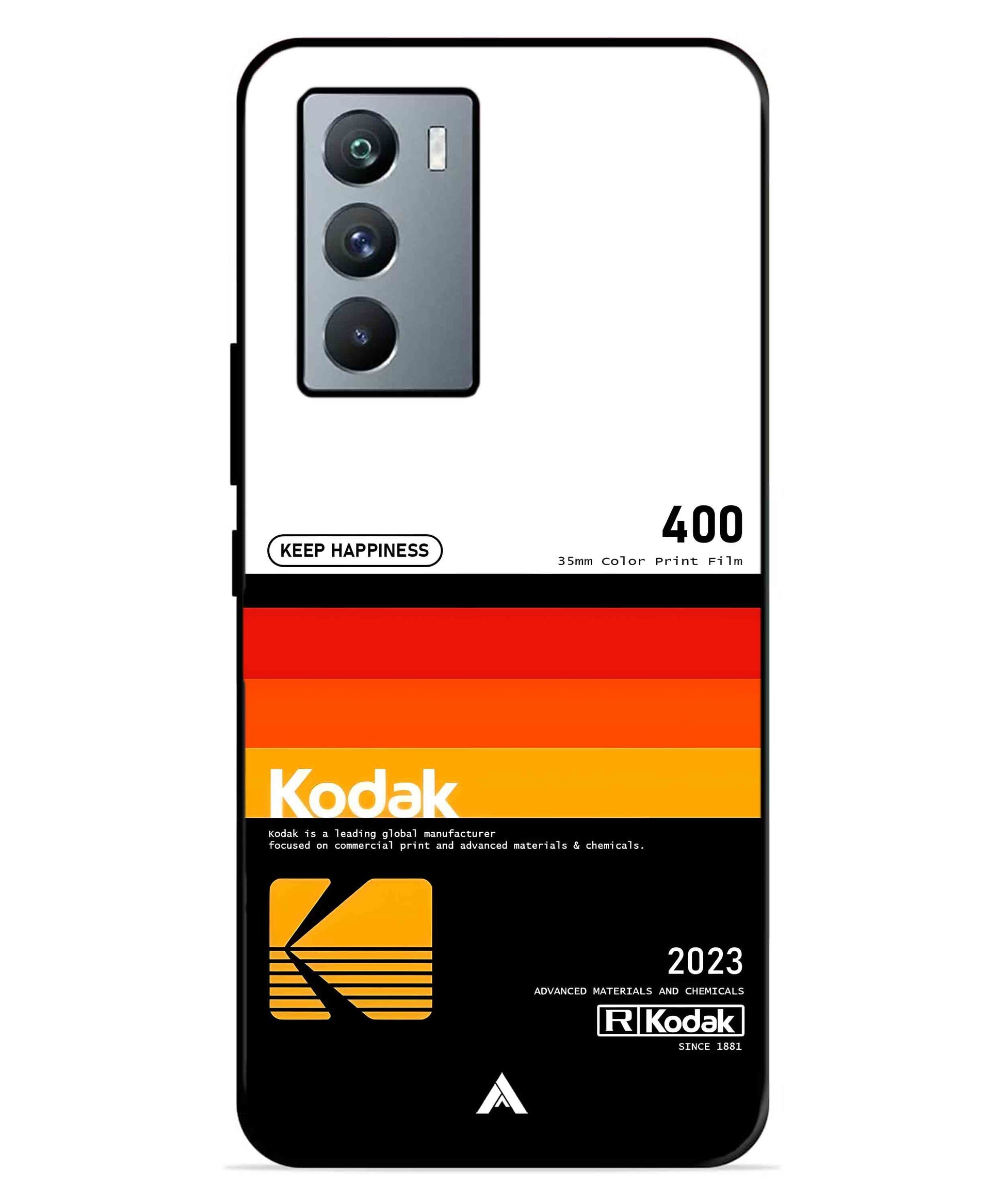 Kodak 400 Aesthetic Metal Back Cover Phone Case for iQOO 9 SE