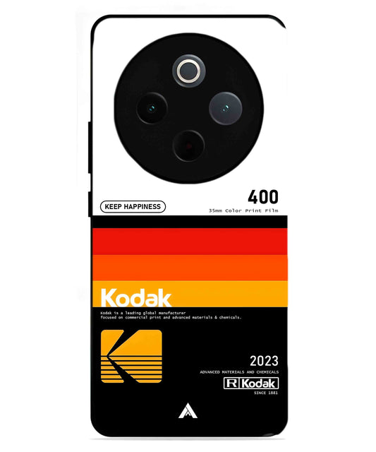 Kodak 400 Aesthetic Metal Back Cover Phone Case for iQOO Z10
