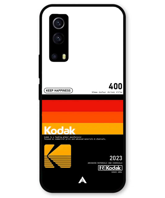 Kodak 400 Aesthetic Metal Back Cover Phone Case for iQOO Z3