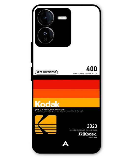 Kodak 400 Aesthetic Metal Back Cover Phone Case for iQOO Z9