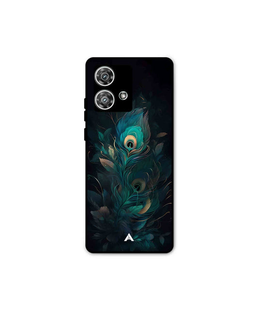 Krishna Mor Punkh Metal Back Cover Phone Case for Moto Edge 40 Neo 