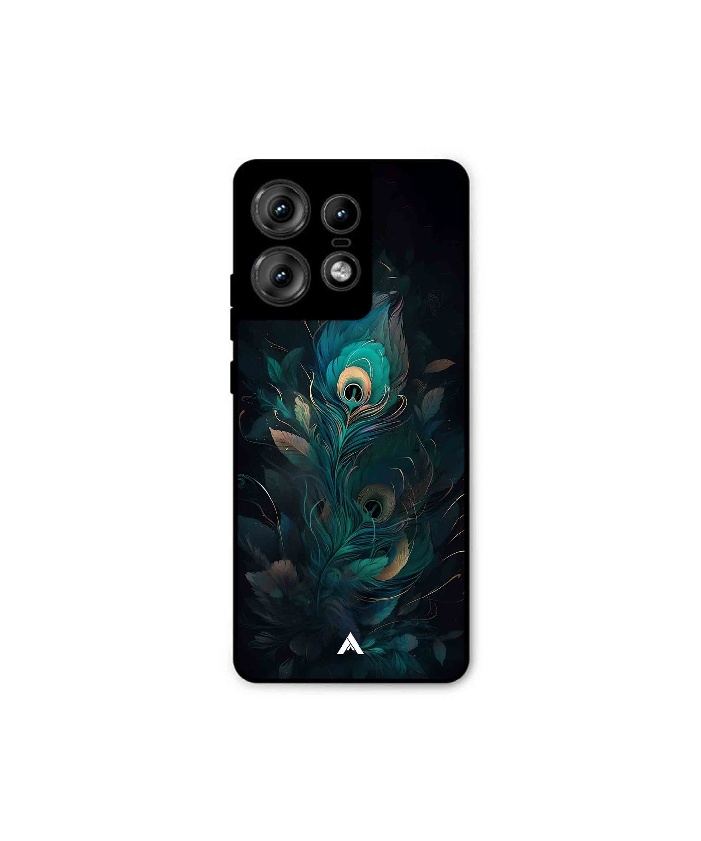 Krishna Mor Punkh Metal Back Cover Phone Case for Moto Edge 50 Pro 