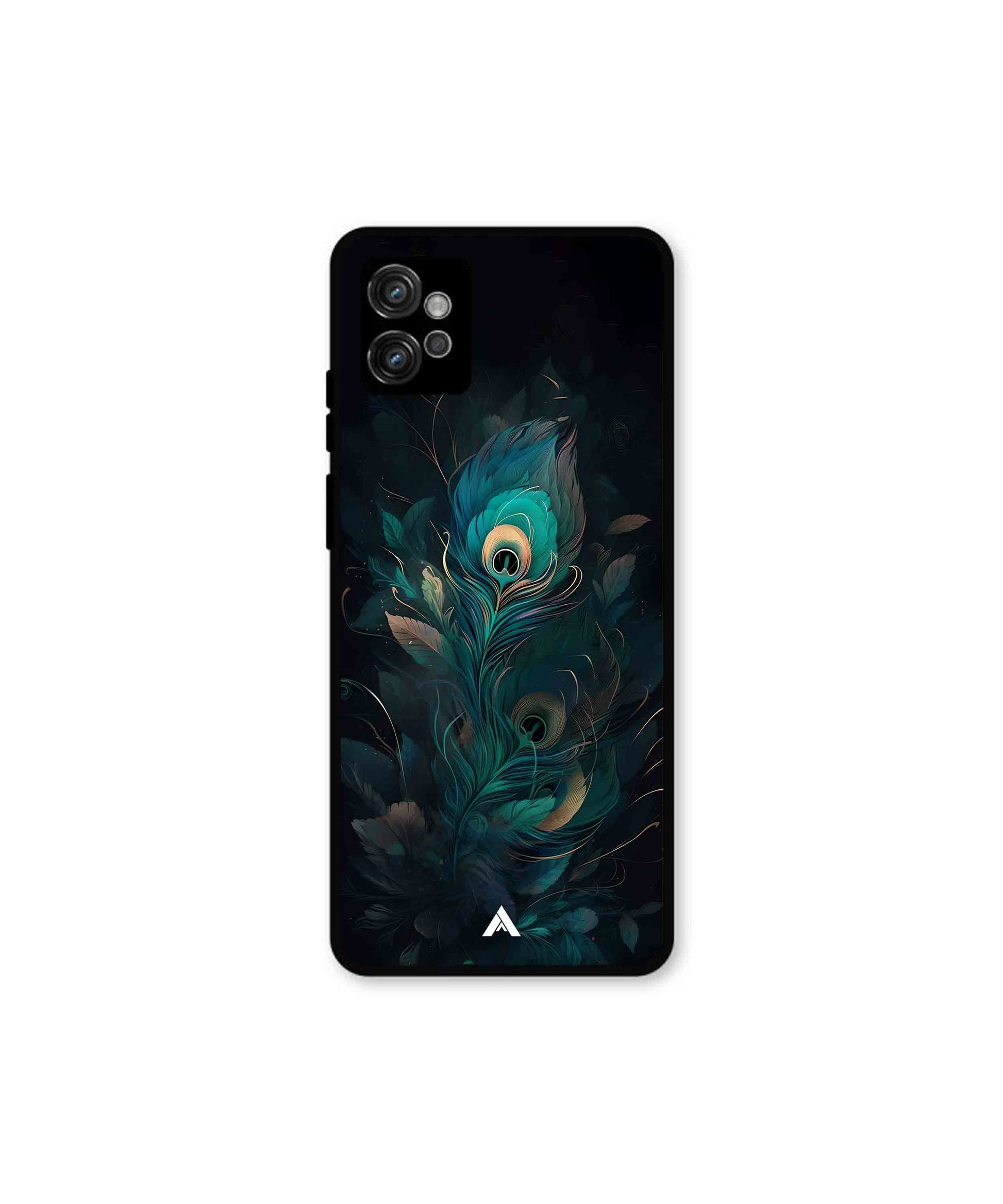 Krishna Mor Punkh Metal Back Cover Phone Case for Moto G32 