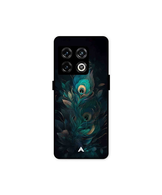 Krishna Mor Punkh Metal Back Cover Phone Case for Oneplus 10 Pro 
