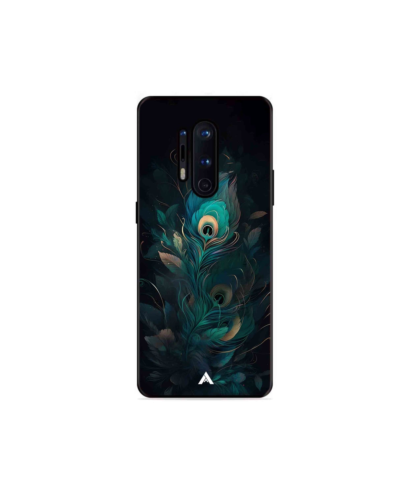 Krishna Mor Punkh Metal Back Cover Phone Case for Oneplus 8 Pro 