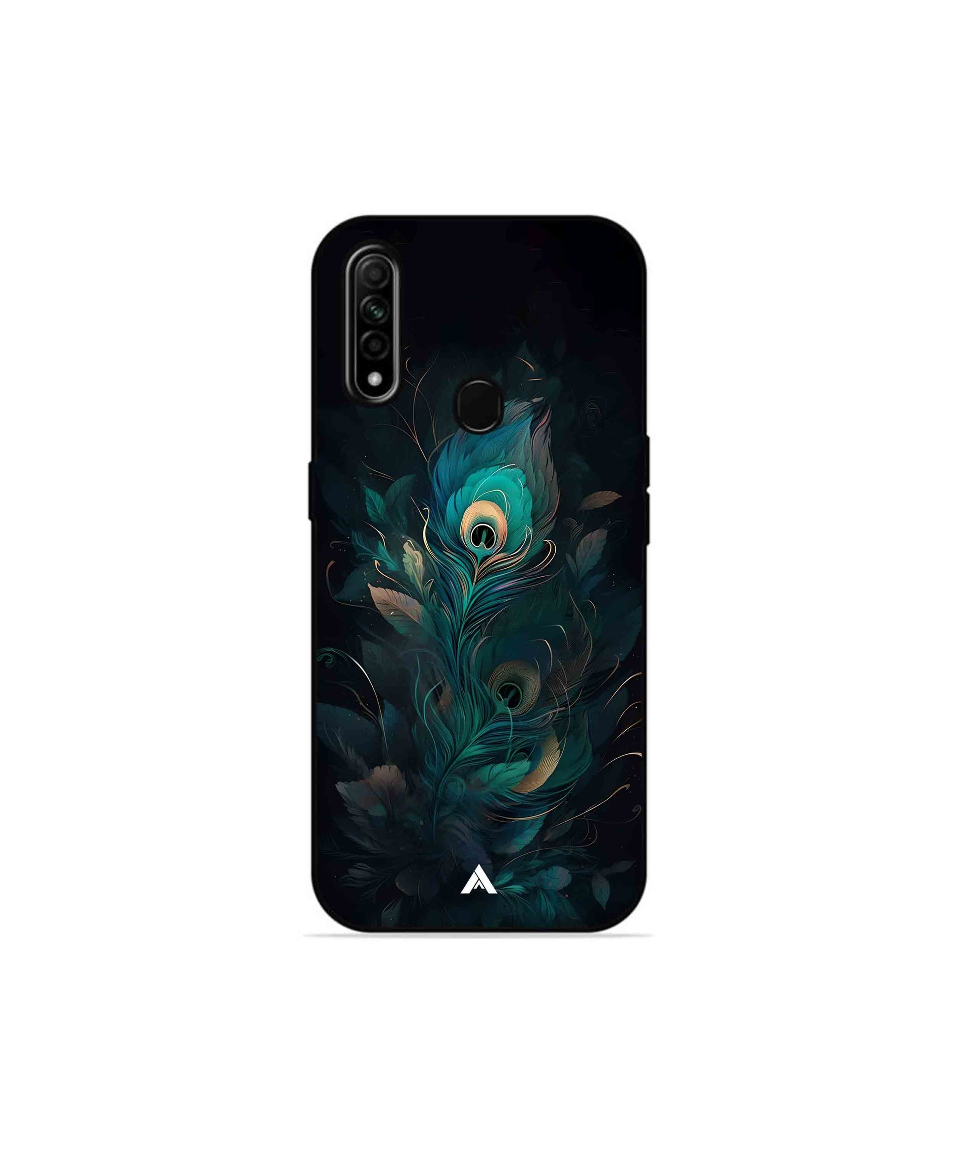 Krishna Mor Punkh Metal Back Cover Phone Case for Oppo A31 