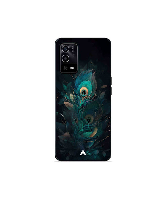 Krishna Mor Punkh Metal Back Cover Phone Case for Oppo A53s 