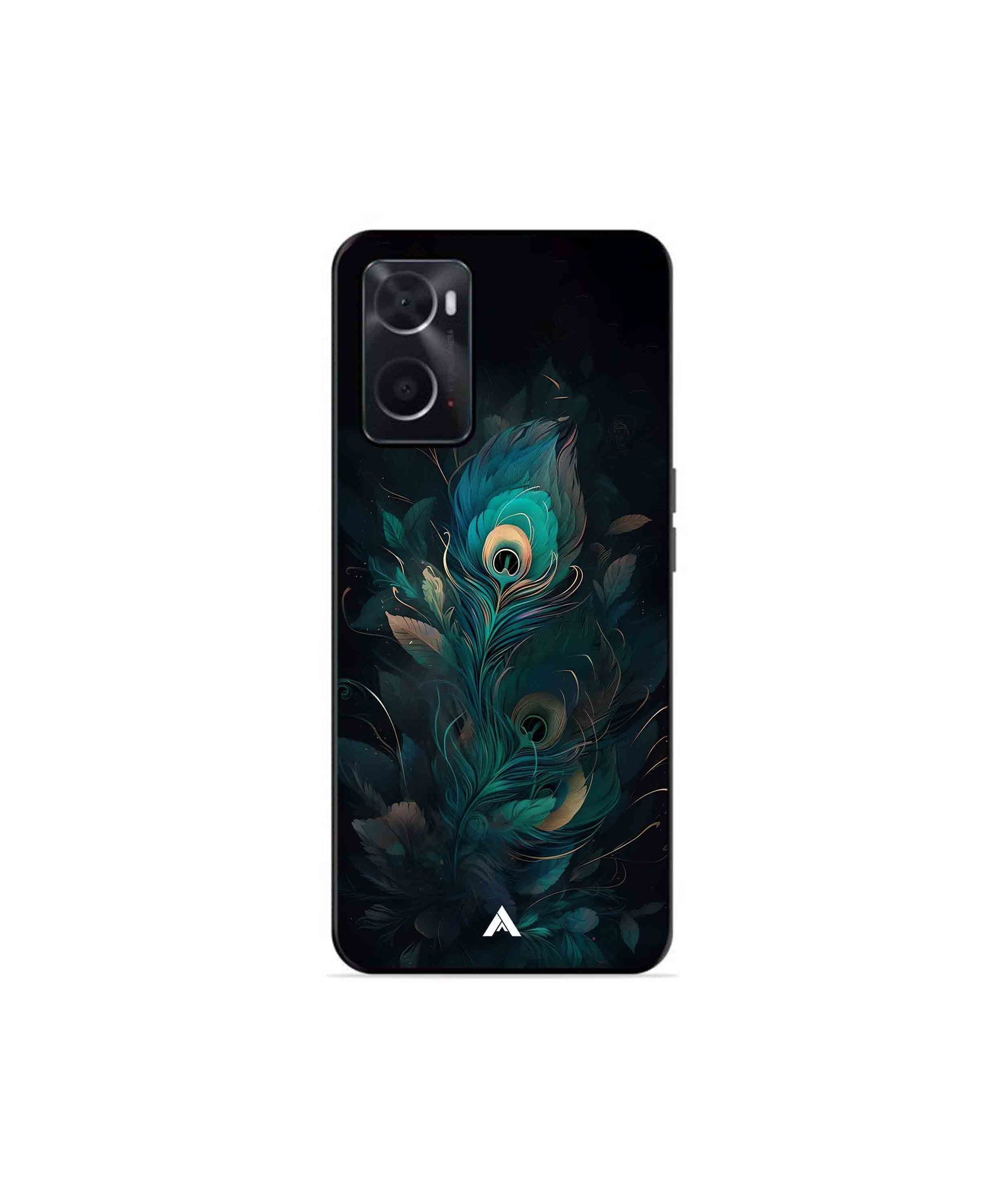 Krishna Mor Punkh Metal Back Cover Phone Case for Oppo A76 