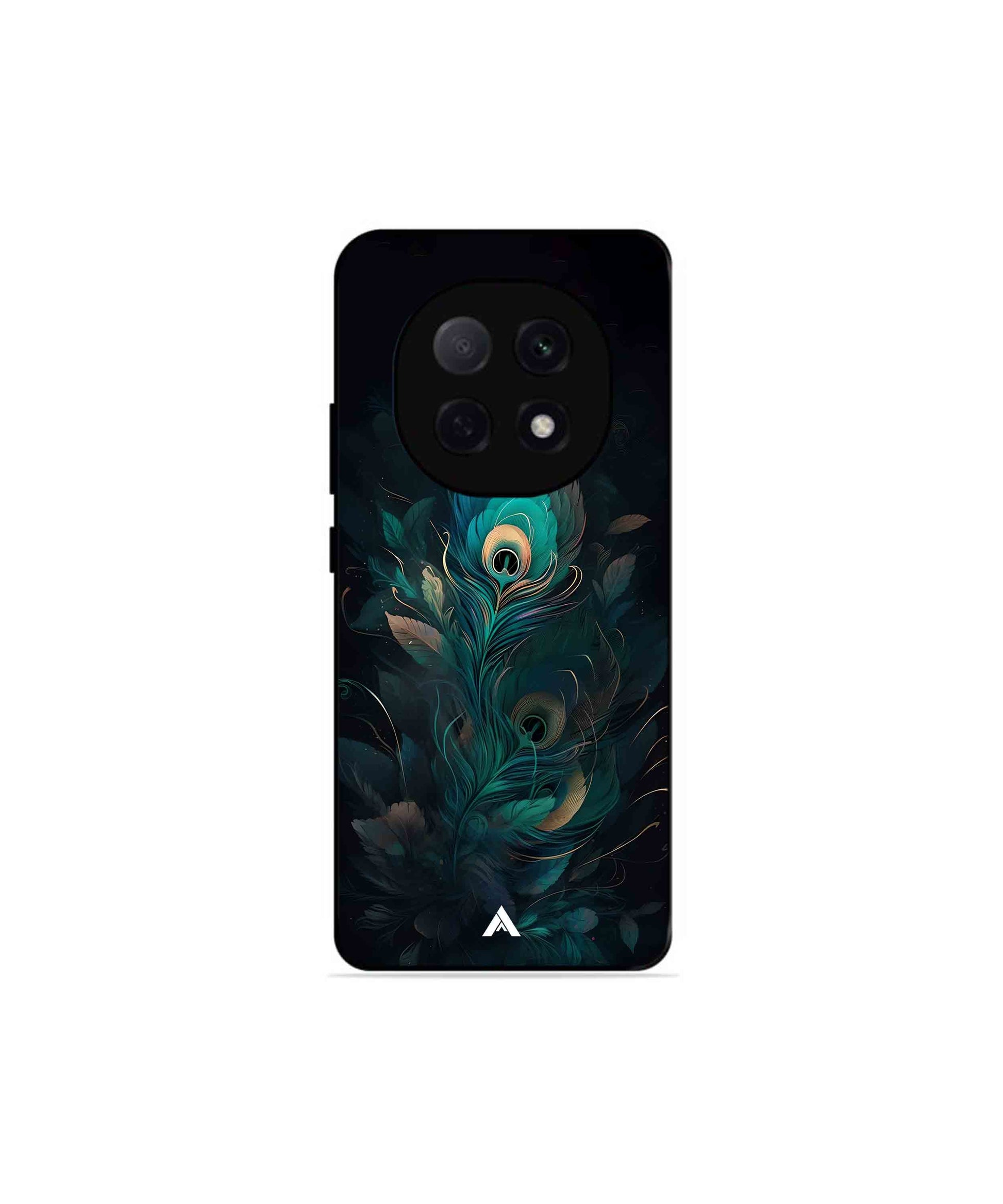 Krishna Mor Punkh Metal Back Cover Phone Case for Oppo F29 Pro 