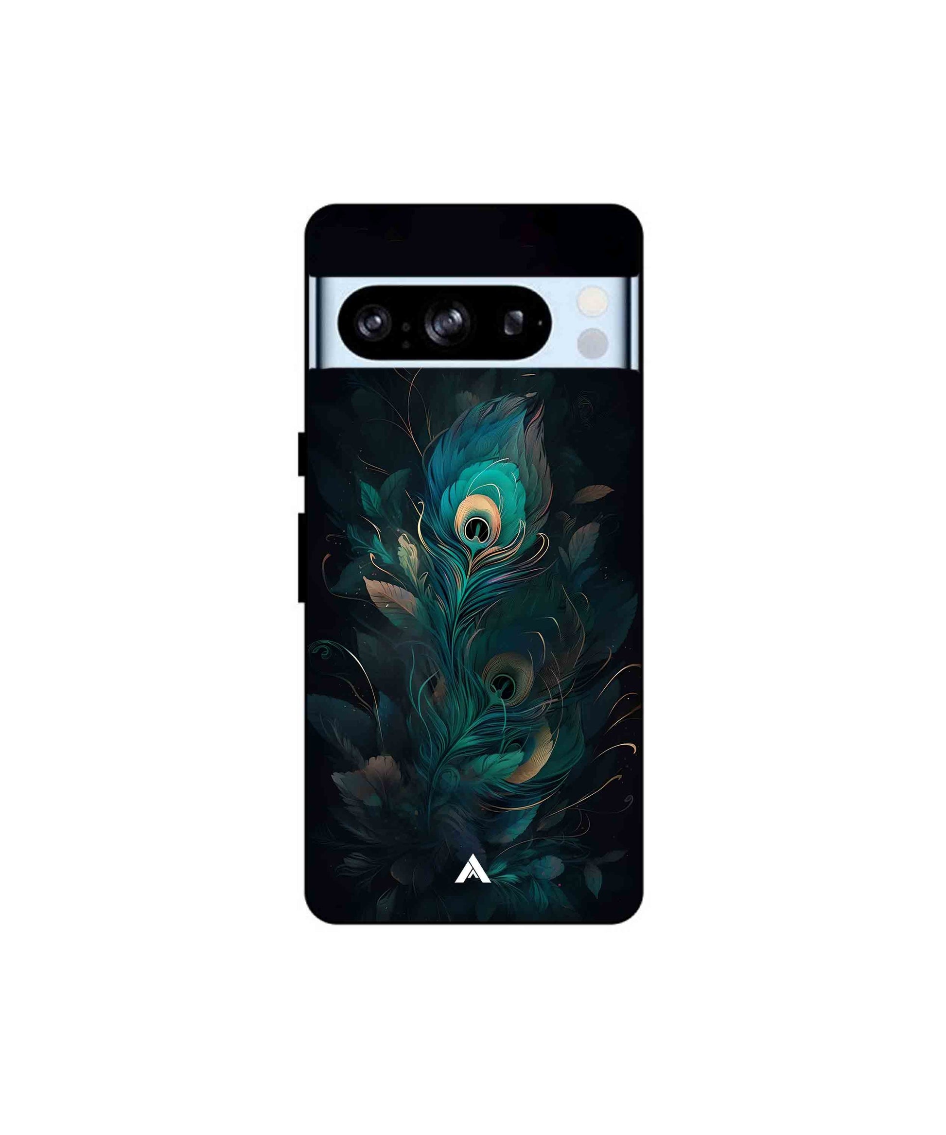 Krishna Mor Punkh Metal Back Cover Phone Case for Pixel 8 Pro 