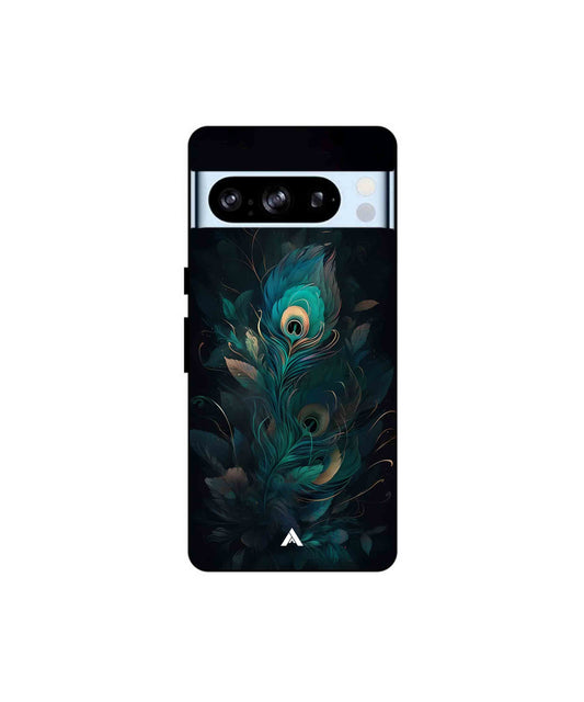 Krishna Mor Punkh Metal Back Cover Phone Case for Pixel 8 Pro 