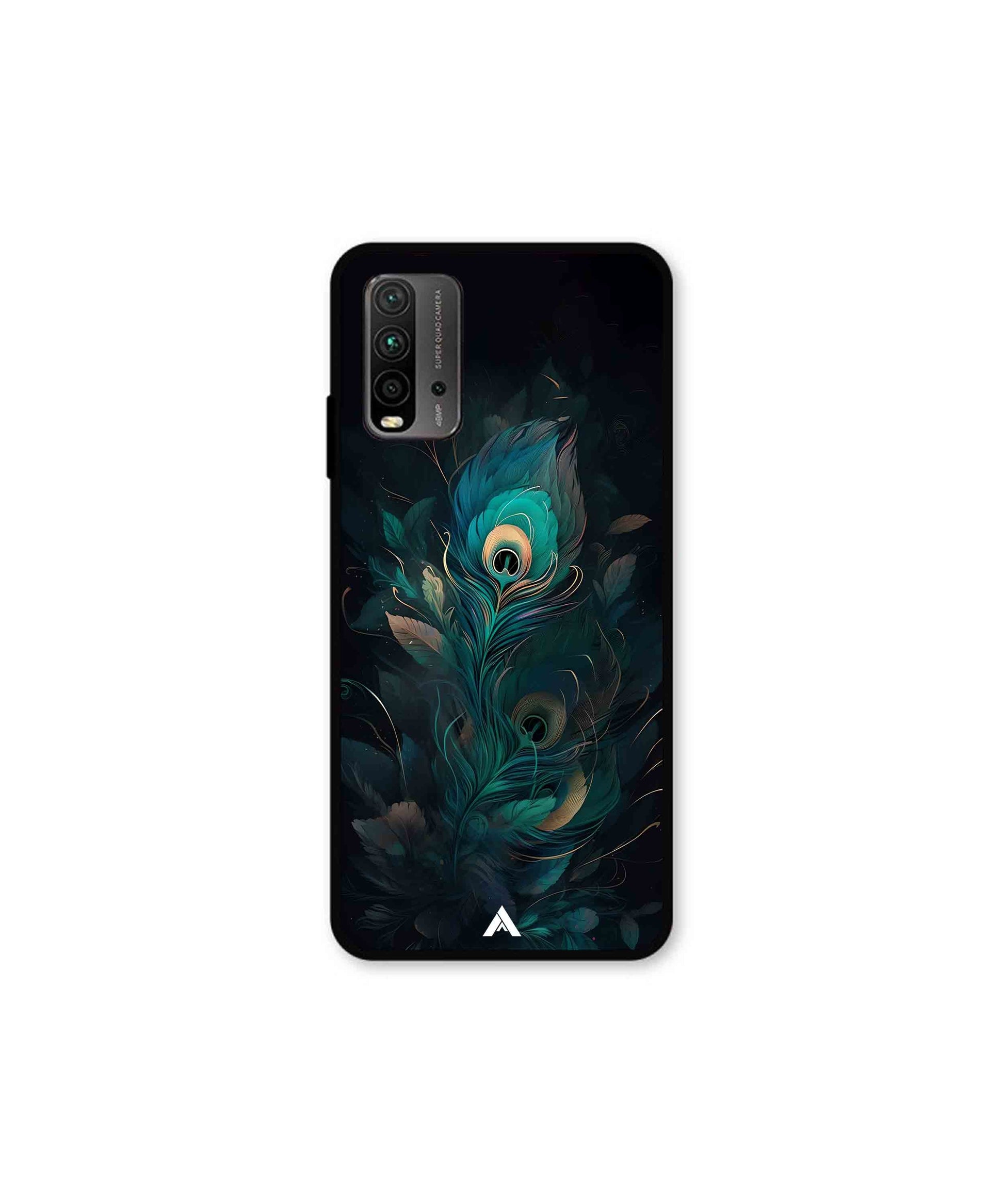 Krishna Mor Punkh Metal Back Cover Phone Case for Poco M3 