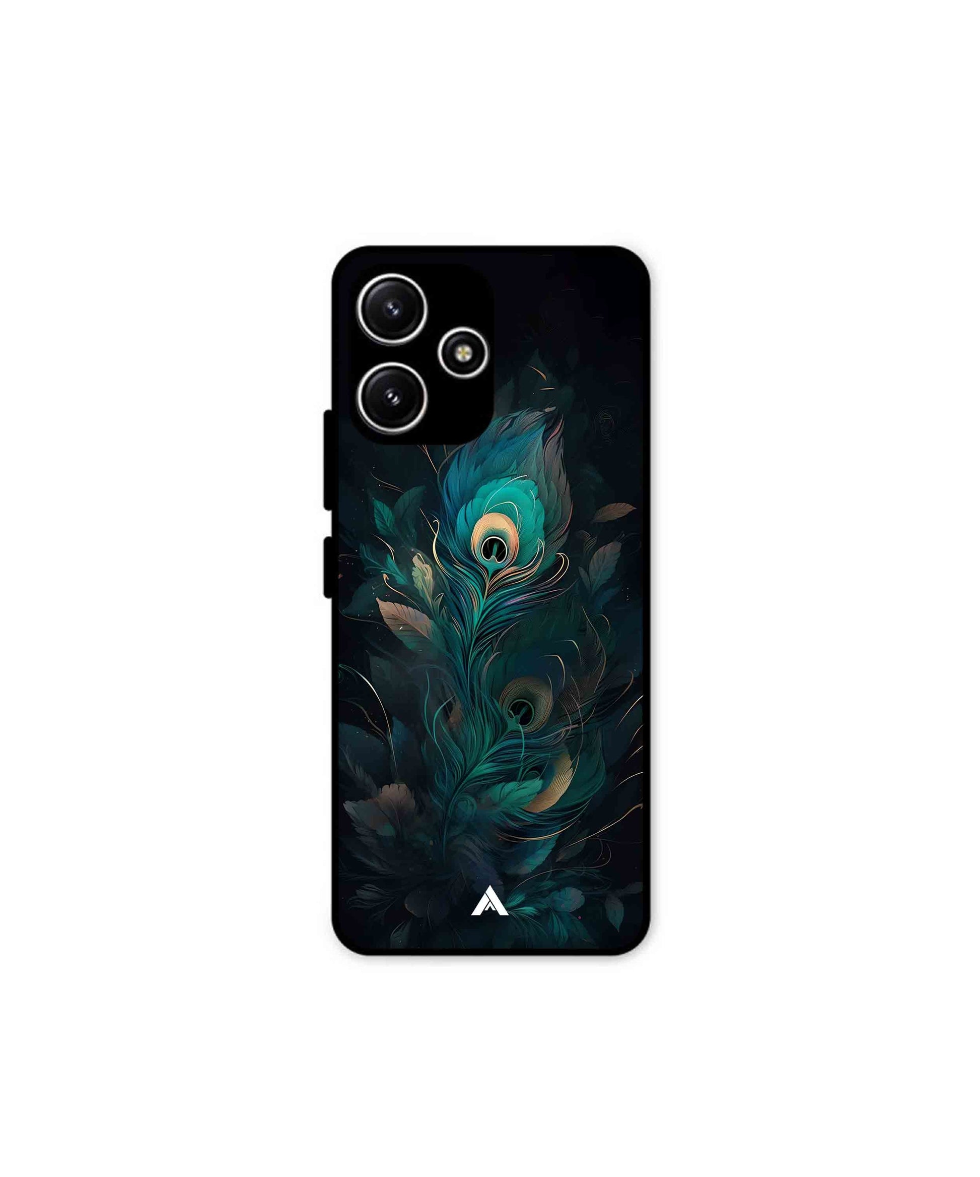 Krishna Mor Punkh Metal Back Cover Phone Case for Poco M6 Pro 