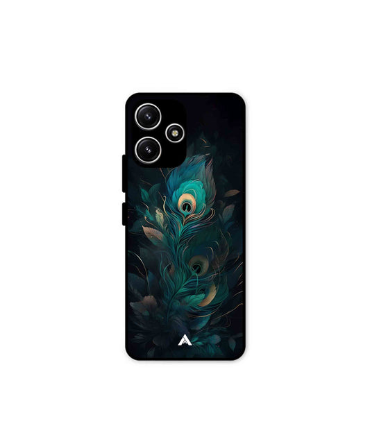 Krishna Mor Punkh Metal Back Cover Phone Case for Poco M6 Pro 