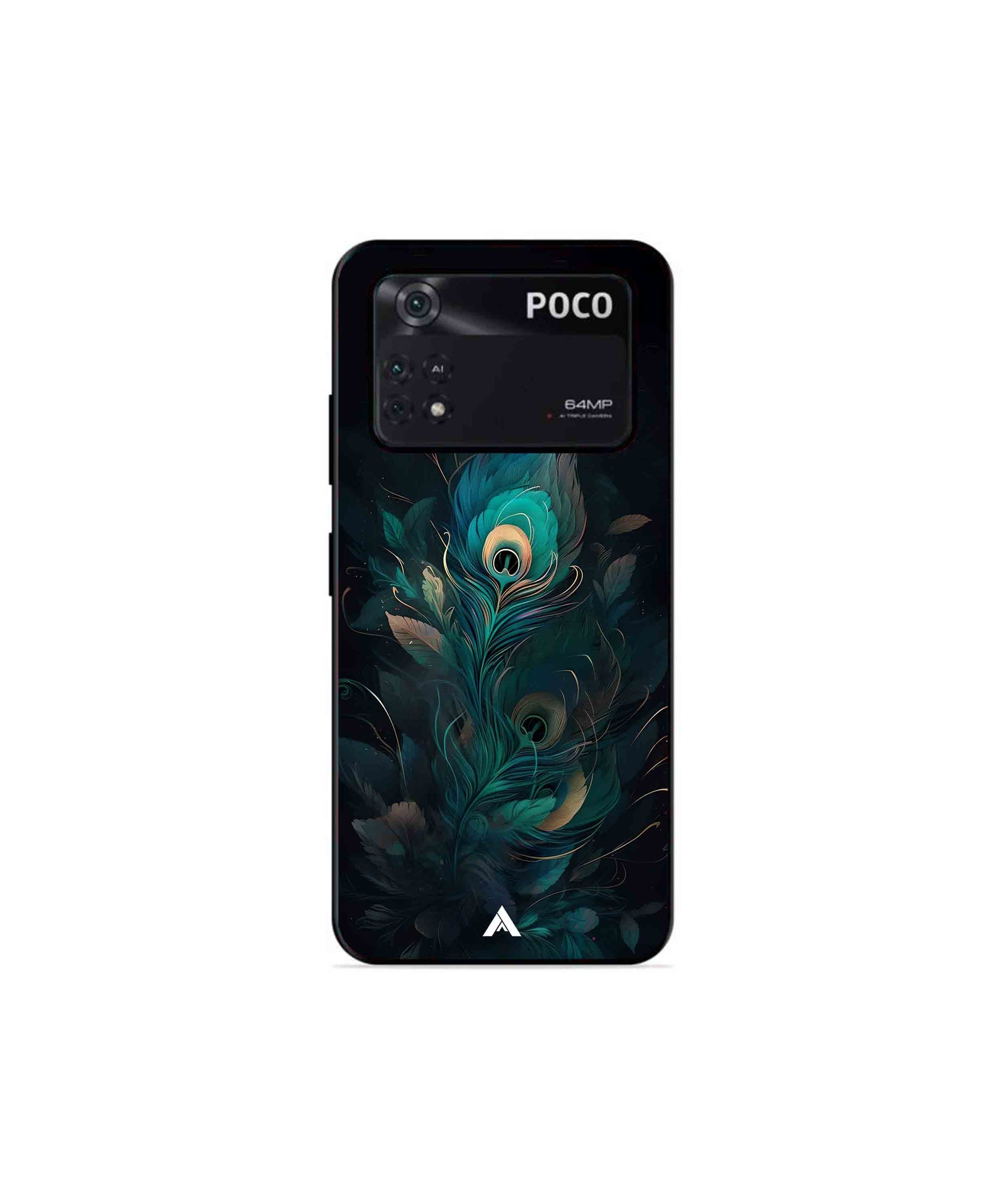 Krishna Mor Punkh Metal Back Cover Phone Case for Poco X4 Pro 
