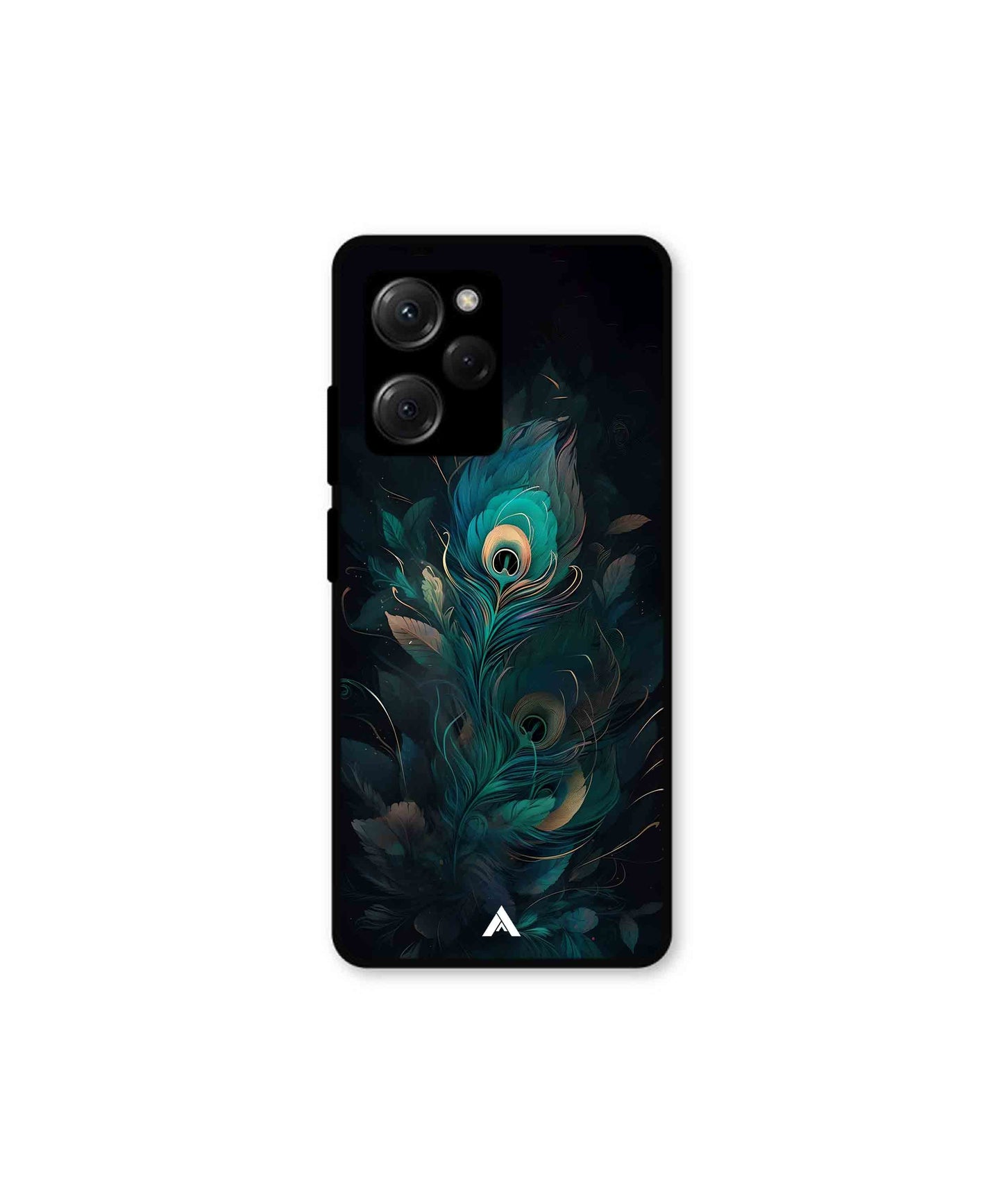 Krishna Mor Punkh Metal Back Cover Phone Case for Poco X5 Pro 
