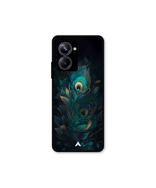 Krishna Mor Punkh Metal Back Cover Phone Case for Realme 10 Pro 
