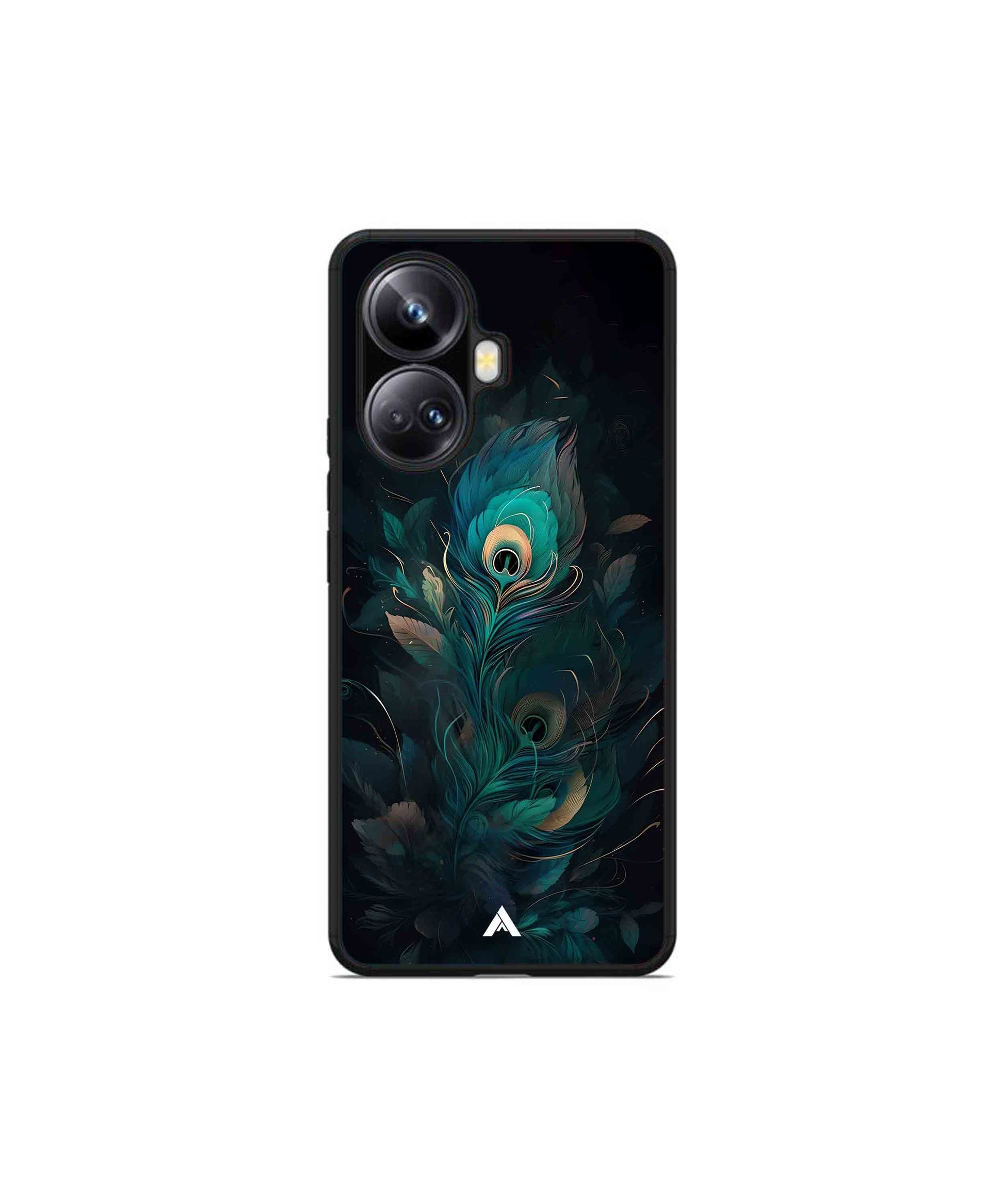 Krishna Mor Punkh Metal Back Cover Phone Case for Realme 10 Pro Plus 