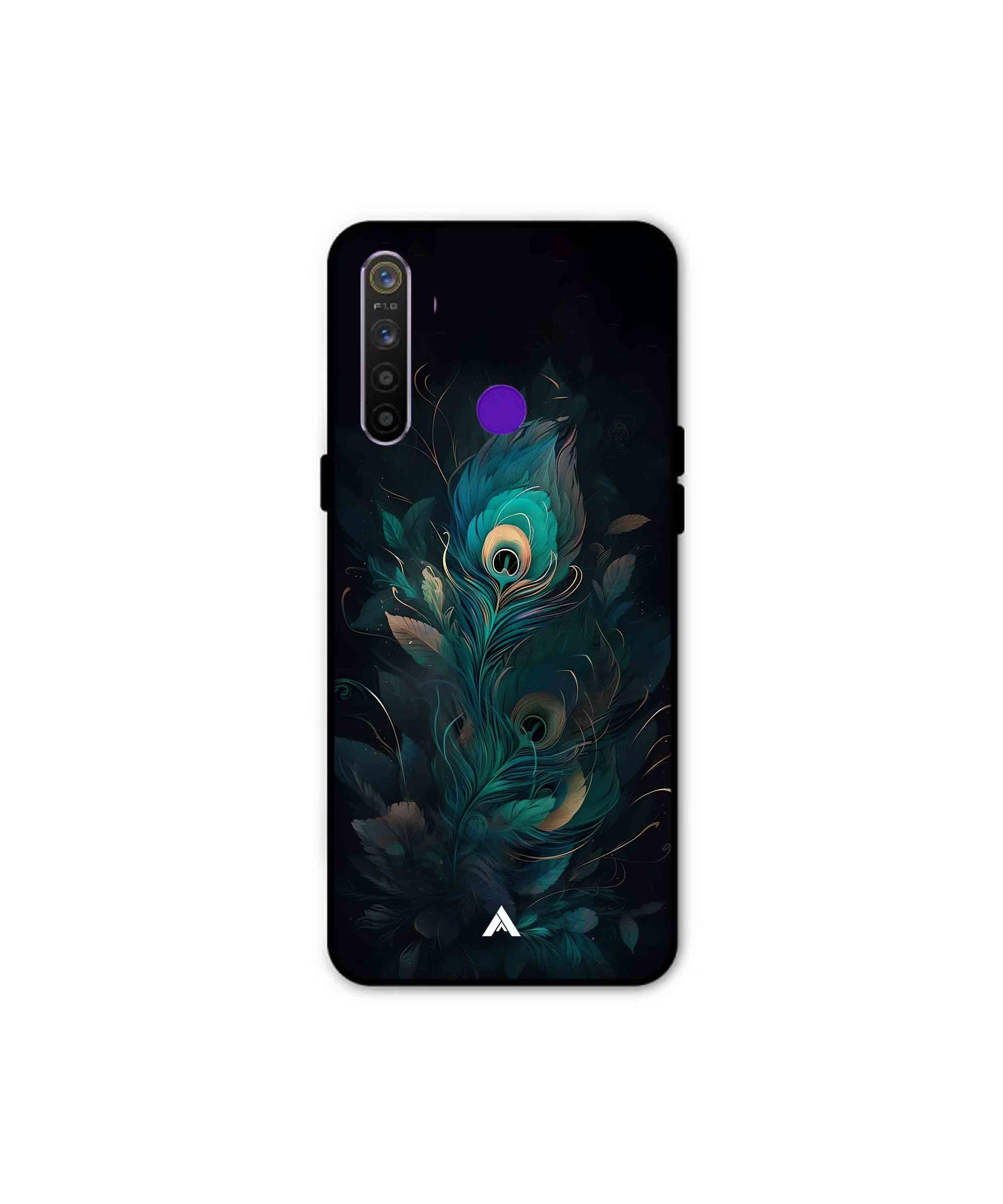 Krishna Mor Punkh Metal Back Cover Phone Case for Realme 5s 