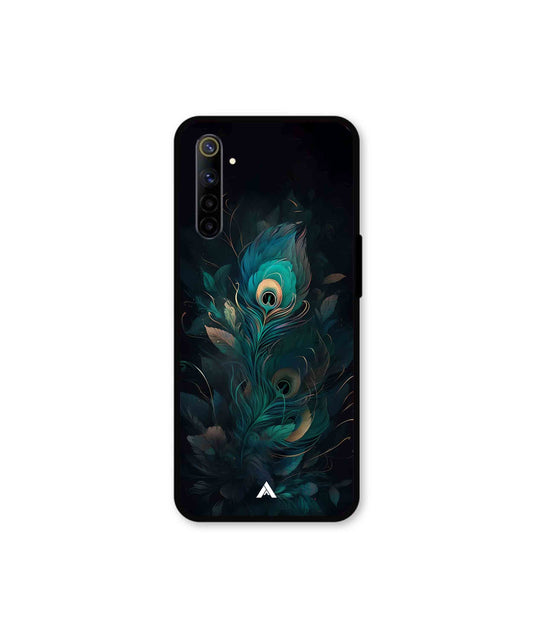 Krishna Mor Punkh Metal Back Cover Phone Case for Realme 6 