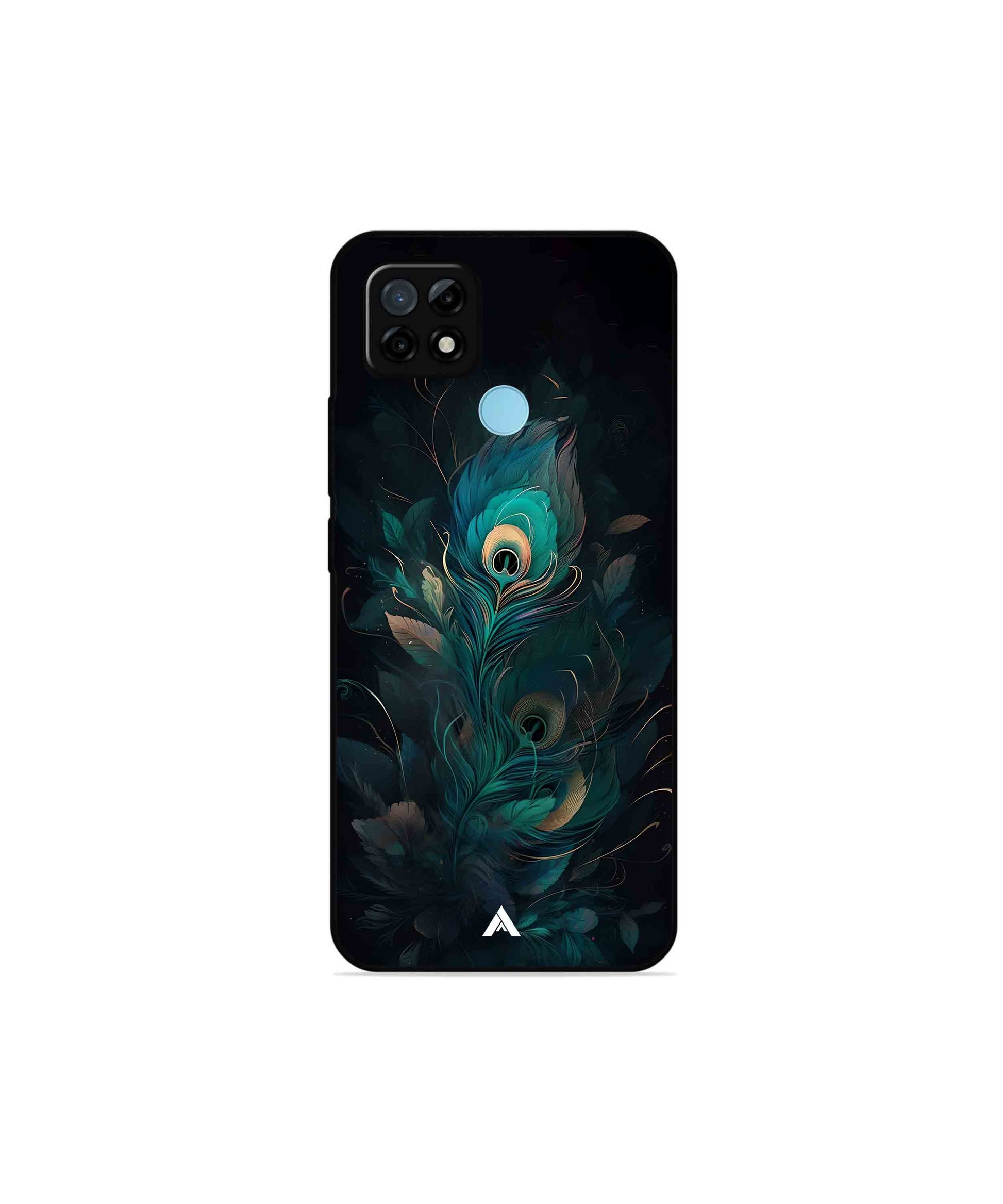 Krishna Mor Punkh Metal Back Cover Phone Case for Realme C25Y 