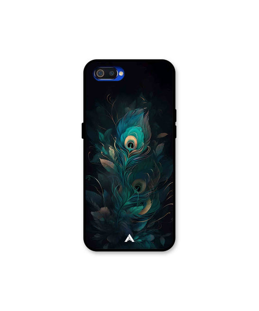 Krishna Mor Punkh Metal Back Cover Phone Case for Realme C2 