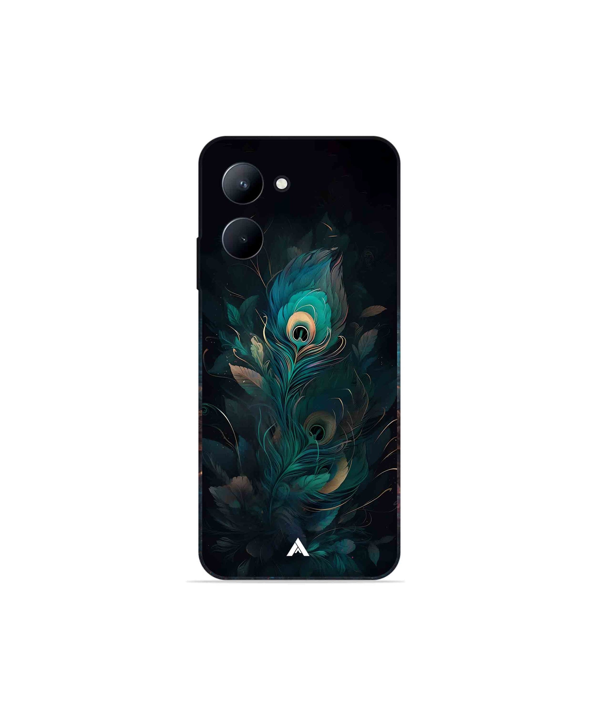 Krishna Mor Punkh Metal Back Cover Phone Case for Realme C33 